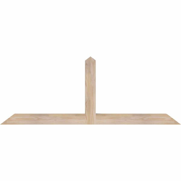 Ekena Millwork Portland Smooth Timber Gable Bracket, Douglas Fir, 60"W x 22"H x 3 1/2"D x 3 1/2"F, 9/12 Pitch GBW060X22X0404POR00SDF - main